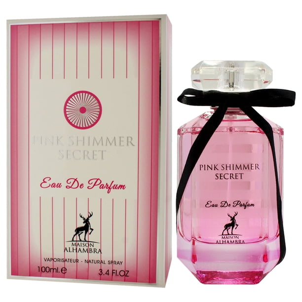 香水(女性用) PINK SHIMMER SECRET Eau De Parfum 100ml Maison Alhambra Pink Shimmer Secret Ladies EDP Spray, 3.38 oz