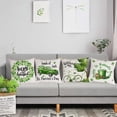 thumbnail image 4 of Happy St Patricks Day Pillow Covers 20x20 Set of 4 Green Lucky Shamrock Velvet Throw Pillow Covers Saint Patricks Day IrishPillow Cases Cushion Covers for Outdoor Couch Sofa Home Decoration, 4 of 5