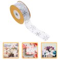 thumbnail image 2 of 1 Roll Christmas Wrapping Ribbon Christmas Gift Ribbon Bow Making Ribbon(20m), 2 of 8