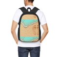 thumbnail image 4 of Easygdp Beach Footprint Mochila de Gran Capacidad Minimalista Ideal para Escuela, Viajes y Uso Diario, 4 of 6