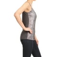 thumbnail image 3 of Summer Womens Matte Sequin Exotic Snake Skin Print Bodycon Camisole Tank Top, 3 of 5