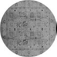 thumbnail image 1 of Ahgly Company Indoor Round Oriental Gray Traditional Area Rugs, 4' Round, 1 of 4