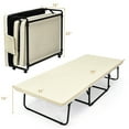 thumbnail image 3 of Costway Fauteuil-Lit Pliant Ottoman Chaise Longue avec Réglage à 6 Positions Beige, 3 of 10