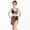 Black, variant on HCYSFG Cheetah Print Swimsuits For Girls Leopard Print 3 Piece Bathing Suits V Neck Sleeveless Wrap Bikini Top Bikini Bottoms And Cover Up Swimwear