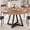 47" Dining Table, variant on Hijob 42 Inch Rustic Round Dining Table, Circle Dining Table for Dining Room, Home(Only Table)
