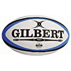 Gilbert Mens Omega Match Rugby Ball - BlueBlack, Size 4