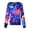Dark Blue, variant on Blouse for Woman Long Sleeve Snap Front Medical Uniform Halloween Pumpkin Print Nurse Shirt with Pockets