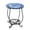Sky Blue, variant on puresly 14 Inch Round Metal End Table Storage Shelf for Home Patio Garden (Peacock Blue)