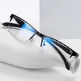 thumbnail image 1 of Gafas antirradiación para hombre y mujer, protección ocular contra la luz azul, para jugar a la computadora, con marco de metal para miopía y teléfono móvil, 1 of 1
