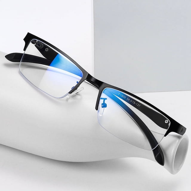 Gafas antirradiación para hombre y mujer, protección ocular contra la luz azul, para jugar a la computadora, con marco de metal para miopía y teléfono móvil