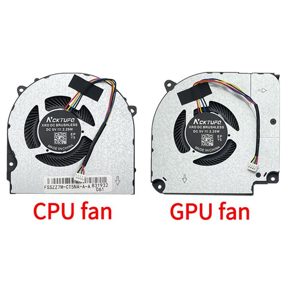 Laptop Cpu Gpu Fan For CLEVO NH50EA NH50RA EFC-70100V1-0AH EGC-77100v1-0AH 911MT 911ME MP 911 PLUS 911ST G7000S T58-V ZX8 cr5s1 OEM A Pair