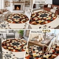 thumbnail image 5 of 5'x7' Area Rugs, Boho Ethnic Indoor Outdoor Area Rug for Living Room Bedroom, Modern Abstract Geometric Art Washable Bathroom Rugs Kitchen Floor Carpet Mats Home Decor Aesthetic, 5 of 8