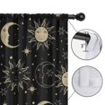 thumbnail image 4 of Blackout Kids Curtains,Black Sun Moon Star Pattern Childrens Insulated Curtains Set Of 2,Bedroom Essentials,Toddler Room Decor 52x63in(132x160cm), 4 of 5