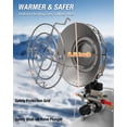 thumbnail image 4 of QIOMALA Propane Heater Outdoor - 15000 BTU Single Tank Top Propane Radiant Heater, Cordless Outdoor Gas Heater with Safety Shut-off Valve and 3 Settings for Patio, Camping, Fishing, Garage, 4 of 9