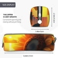 thumbnail image 3 of Honeii Sunset Coast Sunflower Pattern Pencil Case, Pencil Pouch, Pencil Case Small, Pencil Pouch Aesthetic, PVC Pencil Pouch, Pencil Bag, Makeup Pouch, 3 of 7