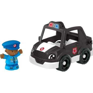 Little People Toddler Toys Police Car Push-Along Vehicle & Figure for Pretend Play Preschool Kids Ages 1  Years