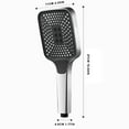 thumbnail image 3 of Much Functions Handheld Shower Head Set High Pressure Shower Head With Handheld High Flow Hand Held Bathroom Showerhead With 59 Inch Hose Holder Tape Hand Held Shower Head Holder Replacement, 3 of 4