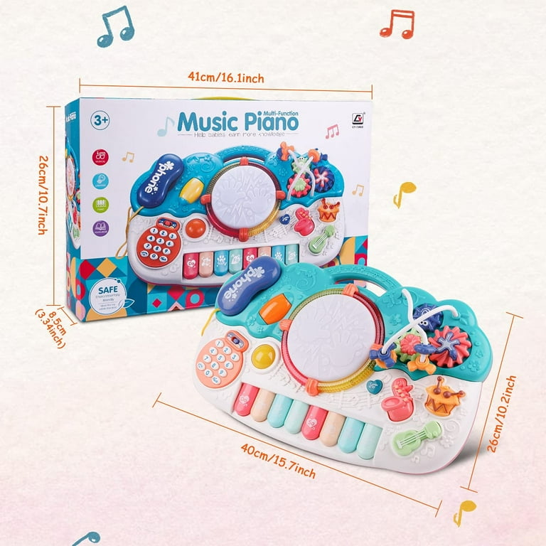 Own1one Jouet Piano pour Bébé 6 Mois, Jouets de Piano avec Lumière