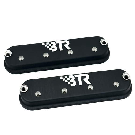 BTR Brian Tooley Racing LS Valve Cover Pair - No Coil Mounts - Cast Aluminum Brian Tooley Racing Valve Covers -Fits 4.8 5.3 5.7 6.0 6.2 7.0 LS1 LS3 LQ4 LS13