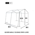 thumbnail image 4 of 10ft x 10ft x 8ft Outdoor Canopy Carport Tent Car Shelter Garage Storage Shed Sun UV Proof Cover, 4 of 8