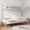 White, variant on DeepRoar Bunk Bed Twin Over Twin, Heavy Duty Metal Bunk Bed Frame with Ladder and Guardrail, Convertible 2 Beds, Bunk Bed for Adults and Teens, Space-saving Bunk Bed for Bedroom, Dorm, Easy Assembly