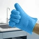 thumbnail image 2 of Guantes de silicona para hornear de 130 g, aislantes para altas temperaturas, con forma de corazón y cinco dedos, para cocina, ollas y microondas, 2 of 2