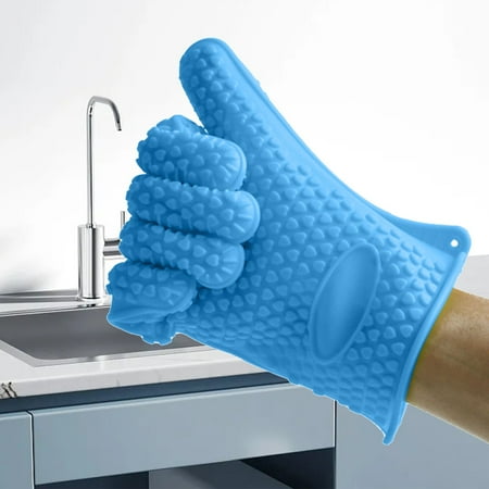 

Medium Gloves Disposable 130g Silicone Baking Gloves High Temperature Insulated Heart Shaped Five Finger Gloves Kitchen End Pot Microwave Oven Gloves Disposable Food Handling Gloves Gloves Container