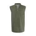 thumbnail image 4 of Men's Cotton Ribbed Plain Tank Tops Athletic A-Shirts Undershirts Size:S-Large, 4 of 5
