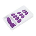 thumbnail image 1 of Uñas Postizas Mate, Colores Transparentes De Uñas Postizas, 24 Piezas Elegantes Para Bodas Para Mujeres ANGGREK F144, 1 of 8