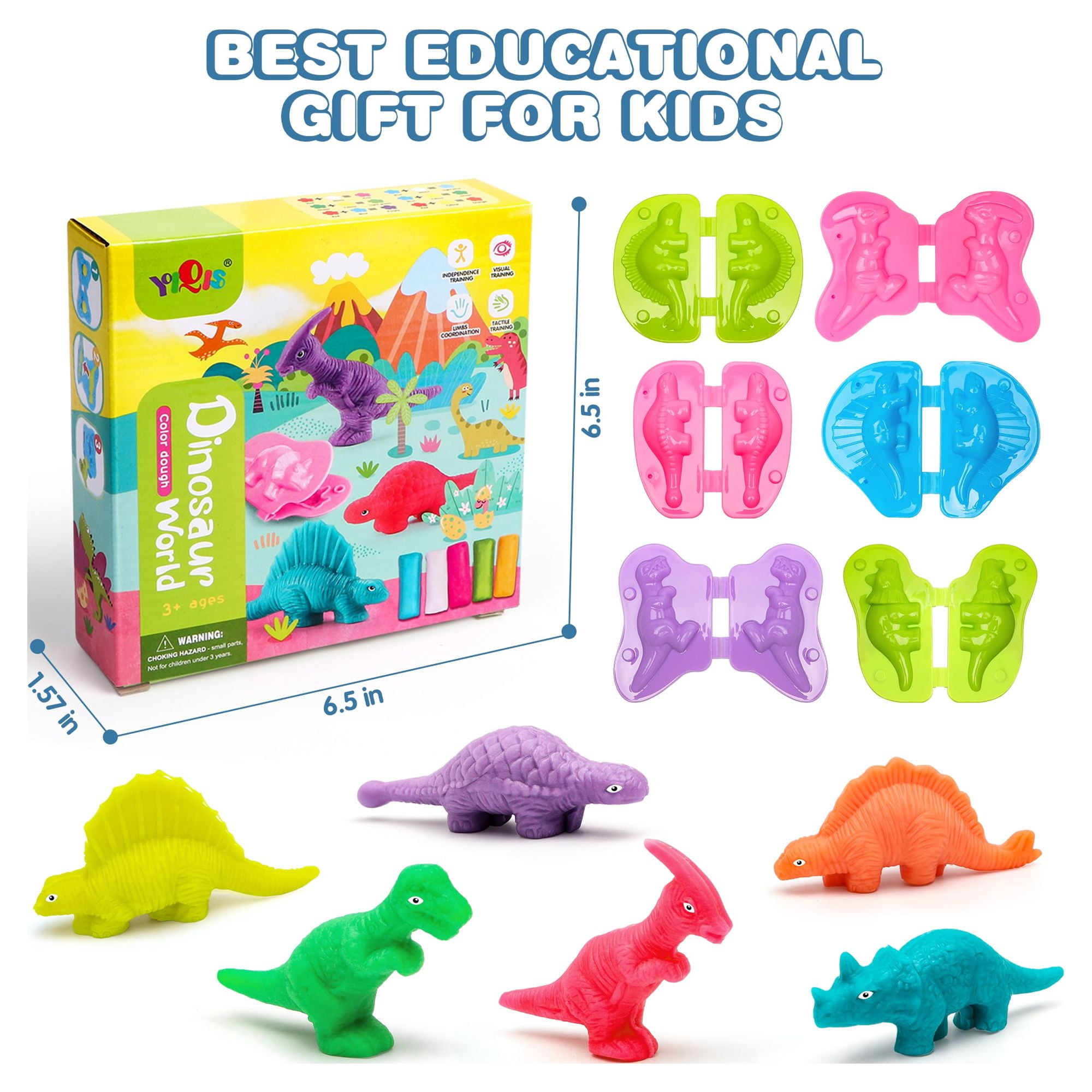 Color Dough for Kids Play Toys, Noetoy 26 PCS Ice Brazil