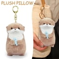 thumbnail image 2 of Cute otters holding fish plush keychains backpack hanging ornament props for kids boy girl women men 1PCs, 2 of 5