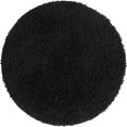 thumbnail image 1 of Unique Loom Everyday Shag Plush Area Rug 3' 3 x 3' 3 Round in Black, 1 of 1