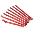 thumbnail image 3 of Zaqw RC Rod Link Linkage Set,RC Rod Link Linkage Set Pull Rod with Sway Bar Aluminum for Axial SCX6 JLU 1/6 RC Car Vehicle,RC Metal Rod Link, 3 of 8