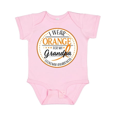

Inktastic I Wear Orange for My Grandpa- Leukemia Awareness Gift Baby Boy or Baby Girl Bodysuit