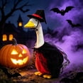 thumbnail image 4 of Sruoe Porch Goose Outfits, 23 Inch Porch Goose Clothes, Goose Clothes Dress, Duck Sculpture Clothes for Lawn Statue Cement Statue Yard Patio Party Decoration, 4 of 7