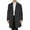 Black, variant on Trench Coat Men Wool Blend Coat Notched Collar Single Breasted Overcoat Business Casual Winter Jacket with Pockets - Elegant for Cold Weather Office Events, Daily Use, and Christmas Parties,Black,L
