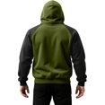 thumbnail image 6 of CONZONE Men's Hoodies Long Sleeve Pullover Hoodie for Men Patchwork Color Workout Hooded Sweatshirts With Pocket, 6 of 6