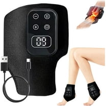 Triple Therapy Foot Massager, Portable 3-in-1 Wireless Foot Massager, 3 Vibration Modes & 5 Heat Levels with Smart Timer, for Home and Office Use Ankle Relaxation