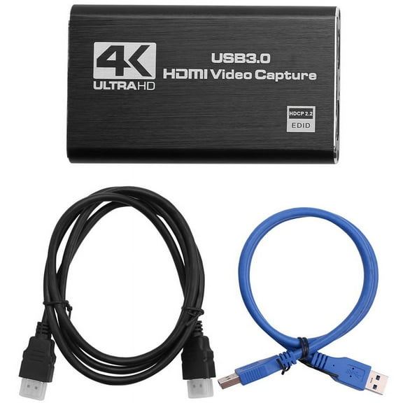 Audio Video Capture Card, 4K USB 3.0 Adapter Converter for Gaming Streaming Live Broadcast Recording