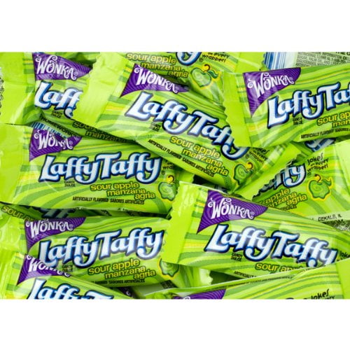 Wonka Laffy Taffy Sour Apple Flavored Chewy candies (3 POUNDS