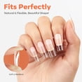thumbnail image 5 of modelones Medium Square Nail Tips, Pre-shaped Soft Gel Tips Fake Nails False Acrylic Clear Full Cover Press on Extension Kit Gel Manicure DIY at Home 216PCS 12Sizes, 5 of 9