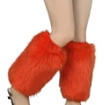 thumbnail image 2 of Milue Women Faux Fur Leg Warmers Boot Covers Vibrant Neon Furry Plush Leggings Cover, 2 of 21