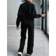 thumbnail image 4 of Conjuntos de Salón para Mujer, Conjunto Deportivo de 2 Piezas, Sudadera, Pantalón Deportivo de Pierna , Conjunto Deportivo A Juego Negro L, 4 of 10