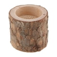 thumbnail image 2 of GUOOL Wood Tealight Candle Holder Natural Tree Stump Candlestick for Home Table Decor 5cm, 2 of 6