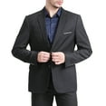 thumbnail image 6 of Mens Slim Fit Blazer Jacket Two-Button Notched Lapel Casual Suit Jacket, 6 of 11
