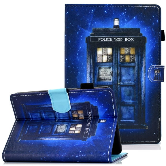 Allytech Case for 6.8" Kindle Paperwhite (11th Gen 2021)/Kindle Paperwhite Signature Edition,Slim Shell Cover with Auto Sleep Wake/Card Slots/Pen Holder Stand Case for Paperwhite 2021, Police Booth