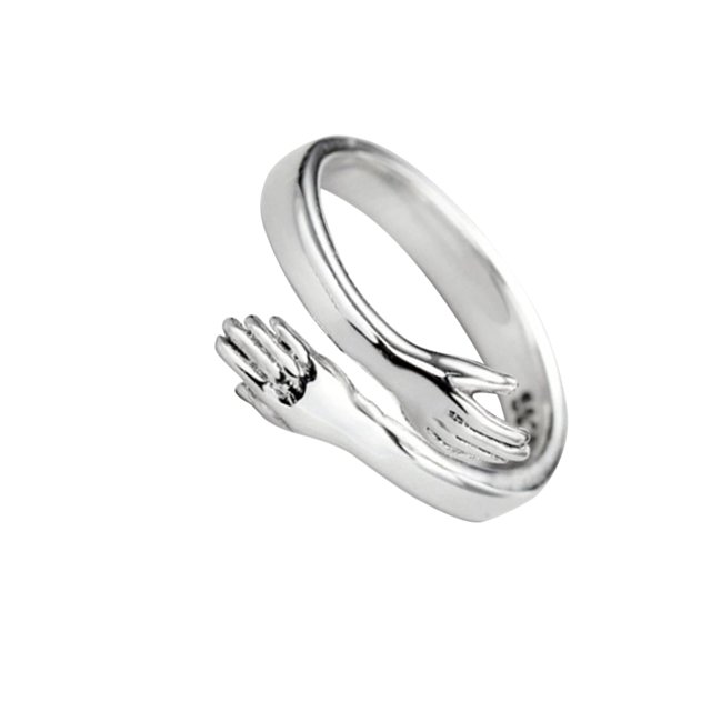 Guardurnaity Anillo de mano romántico para hombres y mujeres, joyería de moda, ajustable, romántico, de amor tallado, amor creativo, para siempre, dedo Ropa, zapatos y accesorios Miscelánea PC 1 Guardurnaity AP000788-00