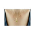thumbnail image 4 of JewelersClub 1/2 Carat T.G.W. Peridot And White Diamond Accent 14K Gold Over Silver Pendant,18", 4 of 4