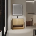 thumbnail image 3 of 36-Inch Freestanding Bathroom Vanity with Ceramic Sink, 2 Soft-Close Doors, Plywood Cabinet, Easy Assembly, Pre-Drilled Faucet Hole, 3 of 9