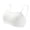 White, variant on Womens Wireless Bras Seamless No Underwire Square Neck Bra Push Up Adjustable Thin Strap Bras Full Coverage Breathable Bra Beige M